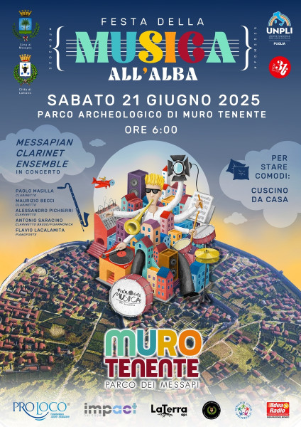 Festa della Musica 2025 all’alba | Parco archeologico di Muro Tenente