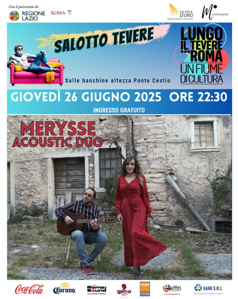 Merysse Acoustic Duo, live concert sotto le stelle del Tevere