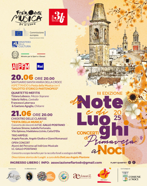 DI NOTE E DI LUOGHI- Festa della Musica 2025