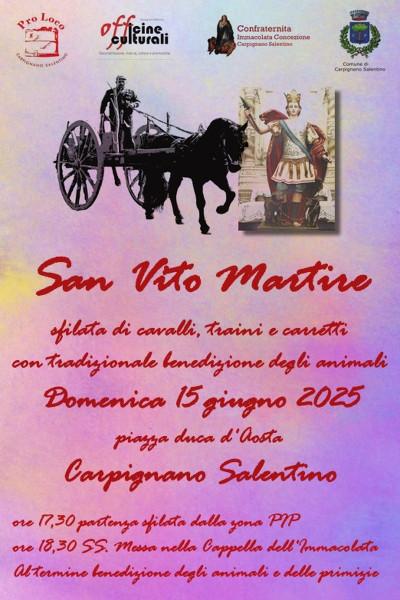 Sfilata di traini in onore di San Vito