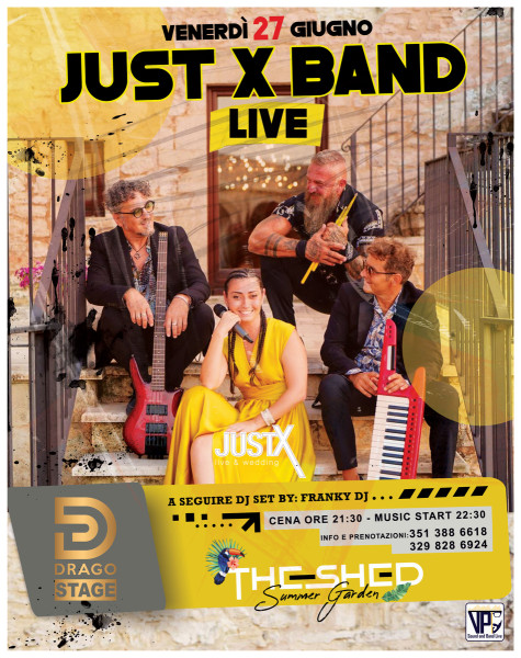 JUST X BAND - Live nel The Shed Garden