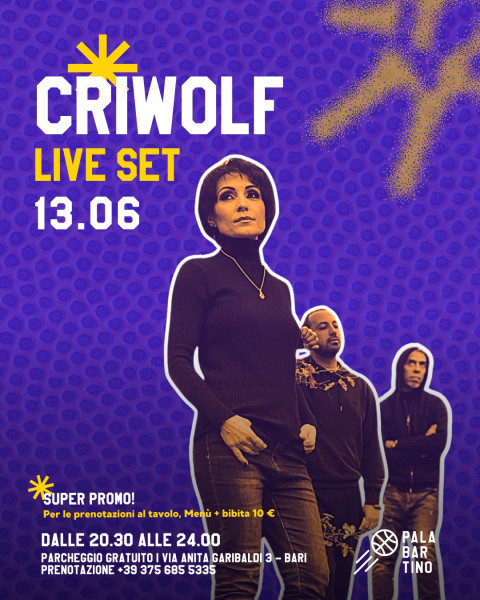 Bari – PalaBarTino: Live di Criwolf