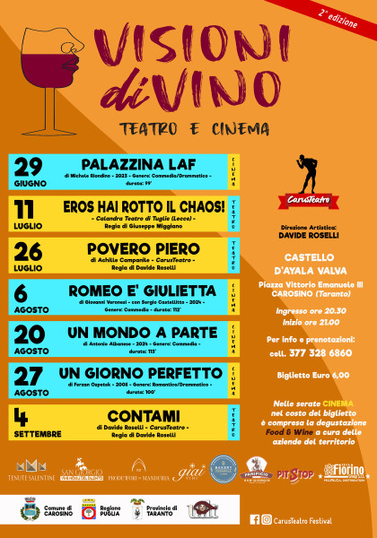 Visioni diVino - Teatro e Cinema - 2^edizione