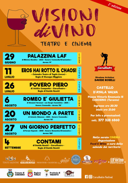 Visioni diVino - Teatro e Cinema - 2^edizione