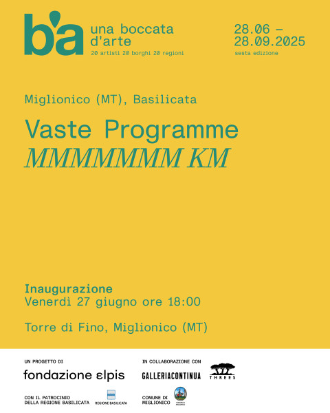 Una Boccata d’Arte - Basilicata - Miglionico - Vaste Programme - MMMMMMM KM