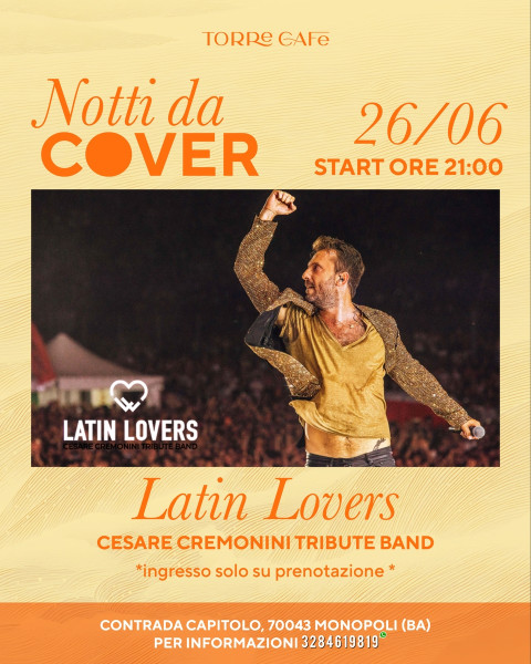 Latin Lovers - Cesare Cremonini tribute band live at Torre Cafè