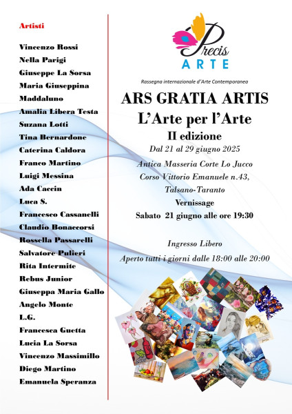 ARS GRATIA ARTIS, l'Arte per l'Arte II edizione