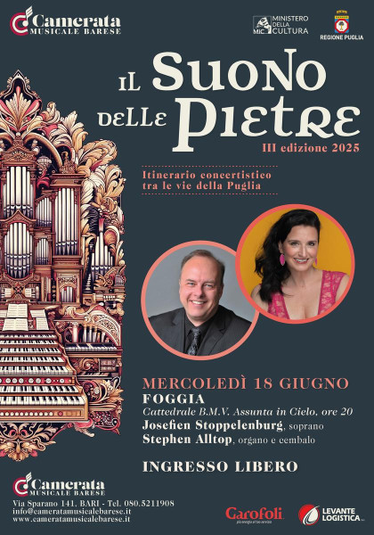 "Sing God a simple song" in cattedrale con Stephen Alltop e Josefien Stoppelenburg per la rassegna "Il Suono delle Pietre".