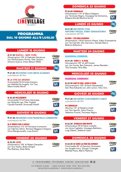 Proiezione di 'FolleMente' - Cinevillage Talenti