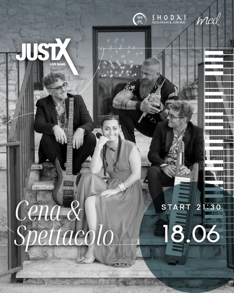 Bari – Cena & Spettacolo  JUSTX BAND – lido IL TRAMPOLINO)
