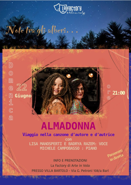 ALMADONNA viaggio nella canzone d'autore e d'autrice