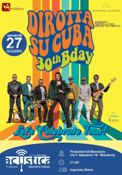 Ad Acustica arrivano i Dirotta su Cuba da 30 e lode