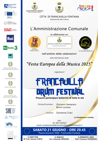 Francavilla Drum Festival - Festa Europea della Musica 2025