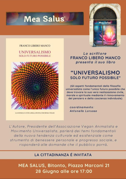 UNIVERSALISMO SOLO FUTURO POSSIBILE