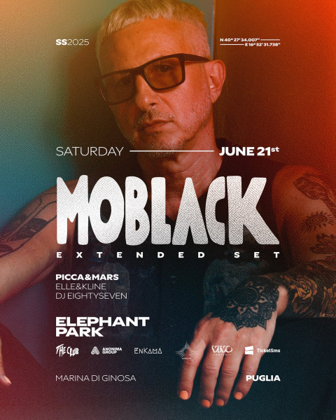 MoBlack icona internazionale dell’Afro House all’Elephant Park