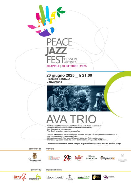 PeaceJazzFest presenta AVA TRIO