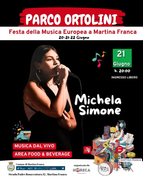 Michela Simone #LIVE@Festa Della Musica Europea 2025 Parco Ortolini - Martina Franca (Ta)