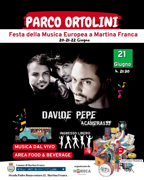 Camera 133 #LIVE@Festa Della Musica Europea 2025 Parco Ortolini - Martina Franca (Ta)