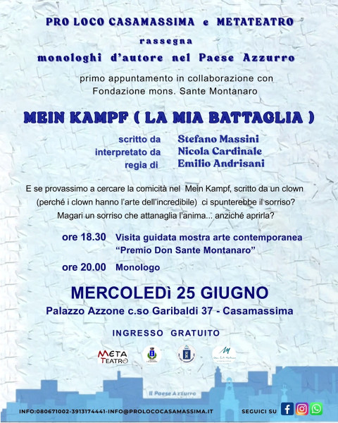Monologhi d'autore nel Paese Azzurro