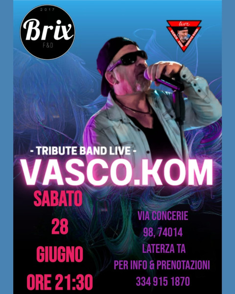 Vasco.Kom live al Brix!