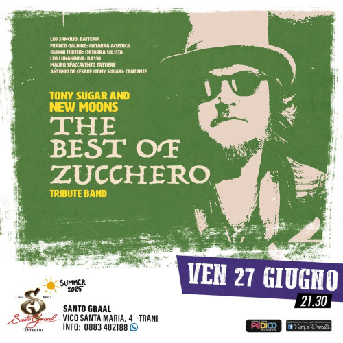 Tony Sugar and New Moons - The best of Zucchero tribute band live a Trani