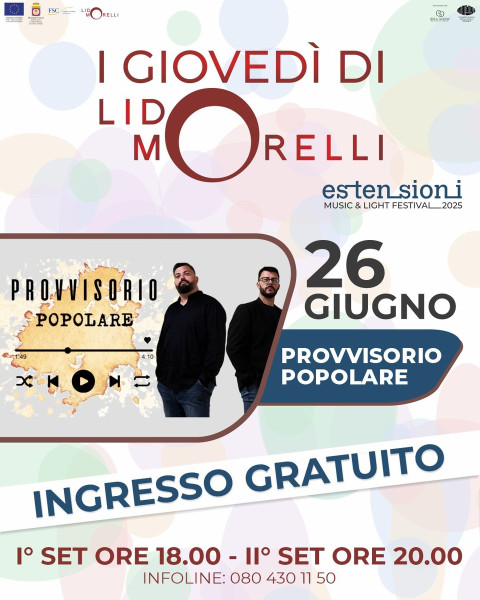 I Giovedì di Lido Morelli - Provvisorio Popolare