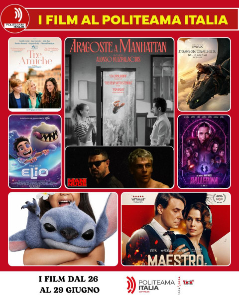 TRE AMICHE, Aragoste a Manhattan, DRAGON TRAINER al cinema!