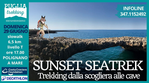 SUNSET SEA TREK trekking dalla scogliera alle cave
