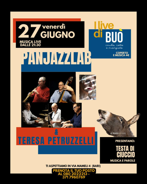 PanJazzLab live, parole e musica in una notte d'estate