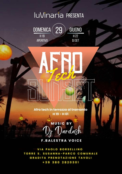Benvenuti agli eventi magici in terrazza