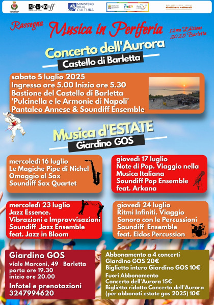 Musica in Periferia 2025: l’alba della bellezza torna a Barletta