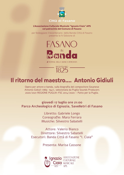 Il ritorno del maestro... Antonio Gidiuli