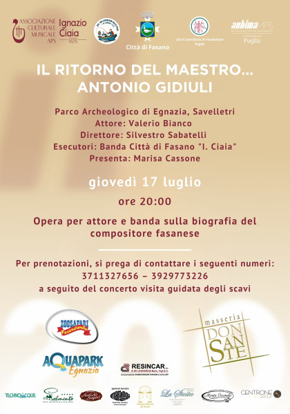 Il ritorno del maestro... Antonio Gidiuli