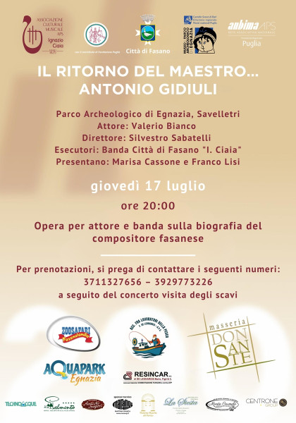 Il ritorno del maestro... Antonio Gidiuli