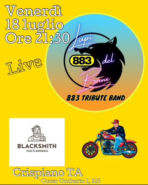 LUPI DEL BRONX - TRIBUTE BAND 883 LIVE A CRISPIANO!