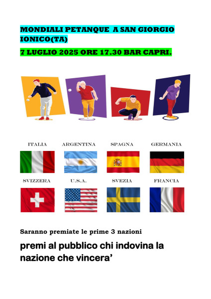 Campionato Mondiale di Petanque