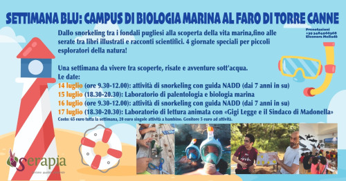 SETTIMANA BLU: campo scuola di biologia marina