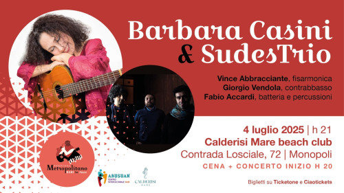 Barbara Casini & SudesTrio per Bari in jazz 2025
