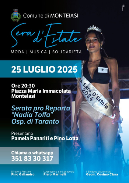 Moda Musica Solidarietà,in favore del reparto Pediatrico" Nadia Toffa " di Taranto