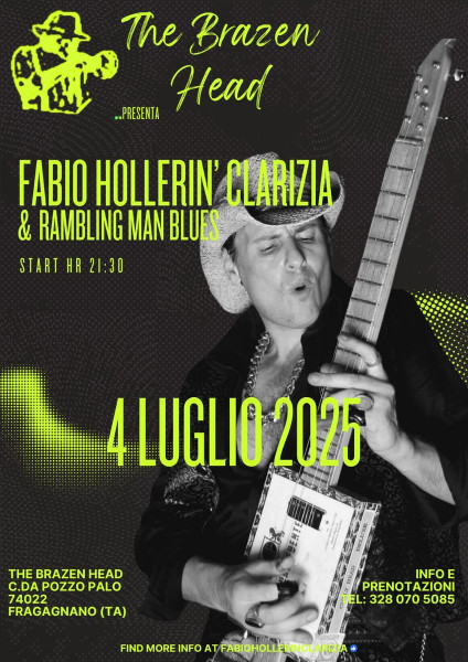 FABIO HOLLERIN CLARIZIA & RAMBLIN MEN BLUES al BRAZEN HEAD