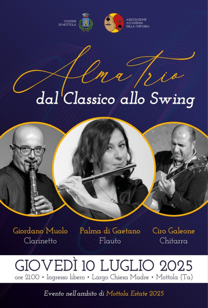 ALMA TRIO, dal classico allo swing