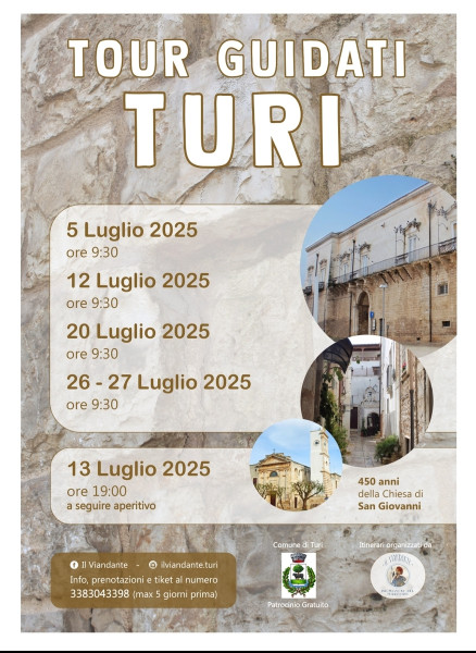 TOUR GUIDATI DEL BORGO DI TURI