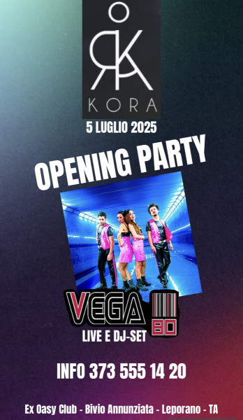 Vega 80 live e dj-set