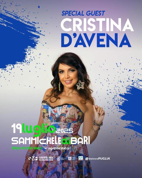 CRISTINA D'AVENA al Sammichele Music Festival