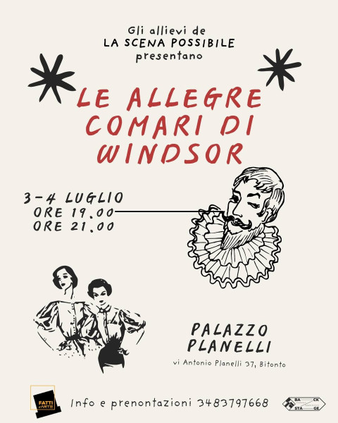 LE ALLEGRE COMARI DI WONDSOR di W.Shakespeare