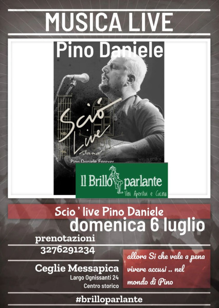 Sciò Live Band Pino Daniele Forever acoustic trio project live concert