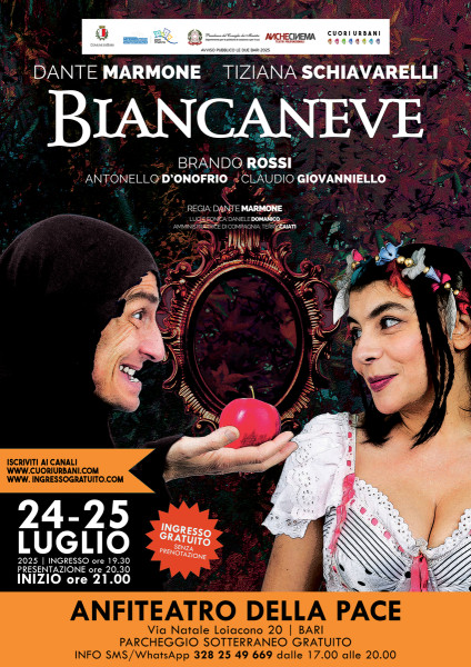 Biancaneve con Dante Marmone e Tiziana Schiavarelli