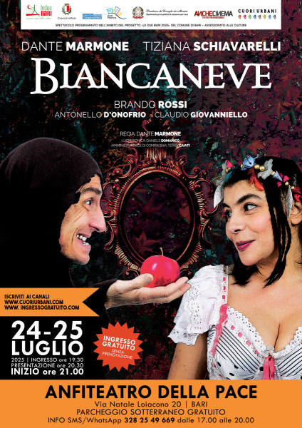 Biancaneve con Dante Marmone e Tiziana Schiavarelli