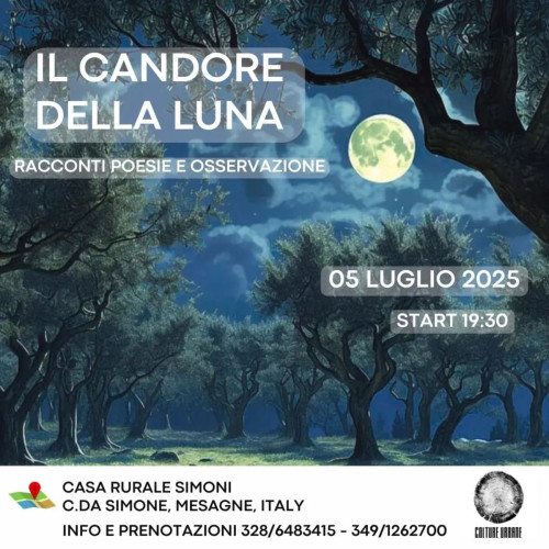 "IL CANDORE DELLA LUNA" Racconti poesie e musica al sorgere della luna