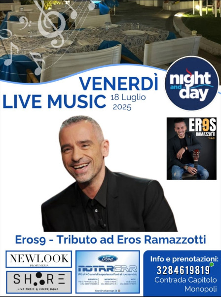 Eros9 - Tributo a Eros Ramazzotti live at Night and Day